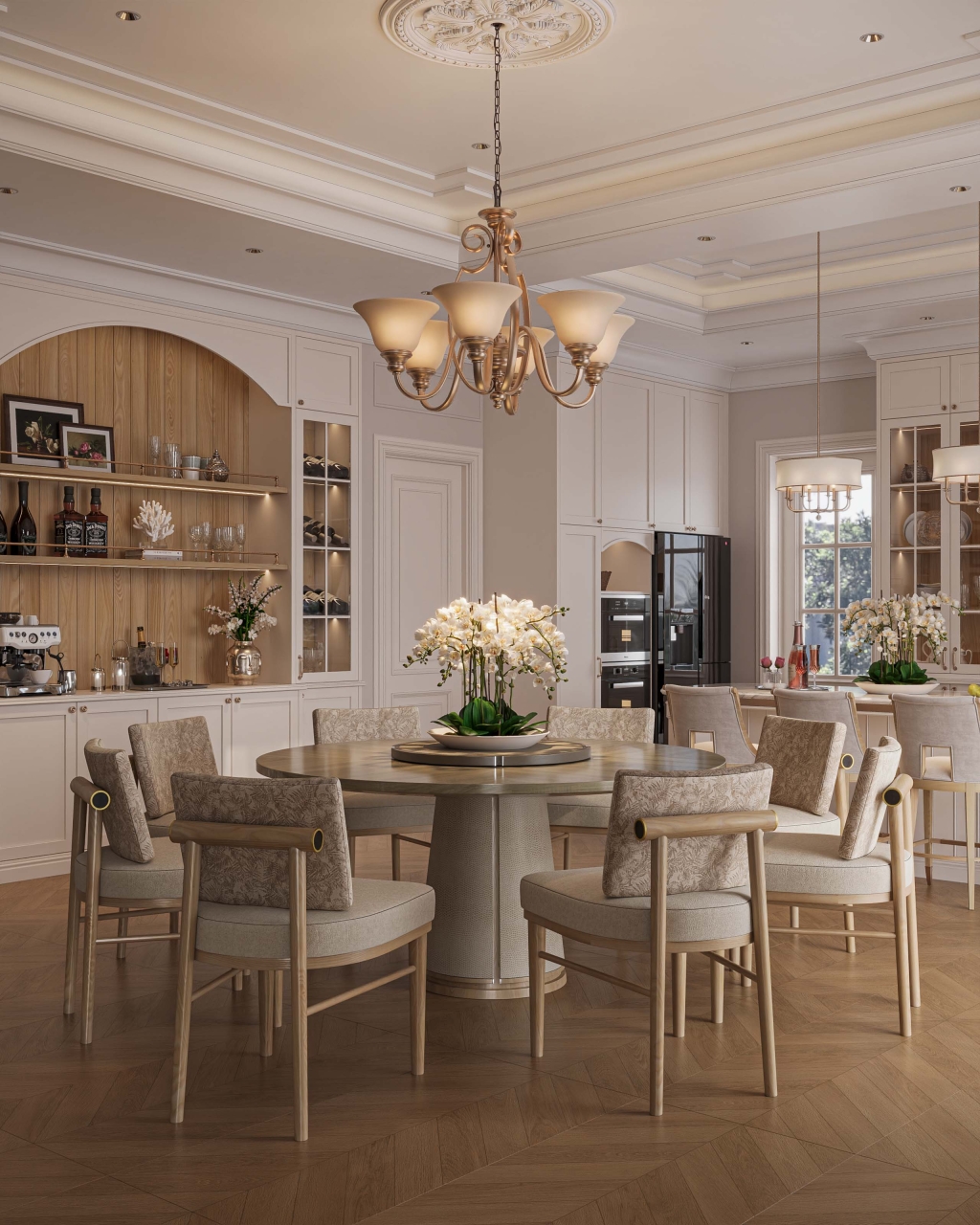 DỰ ÁN THIẾT KẾ PHÒNG BẾP VILLA BÌNH CHÁNH