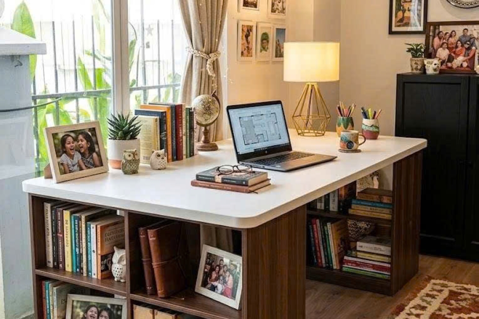 THI CÔNG KỆ TỦ TRANG TRÍ – KỆ SÁCH – BÀN HỌC_VILLA QUẬN 7