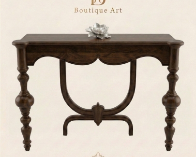 Walnut Art Console